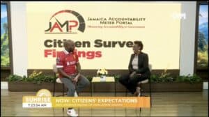 A photo of Jeanette Calder with Dennis Brooks on CVM @ Sunrise